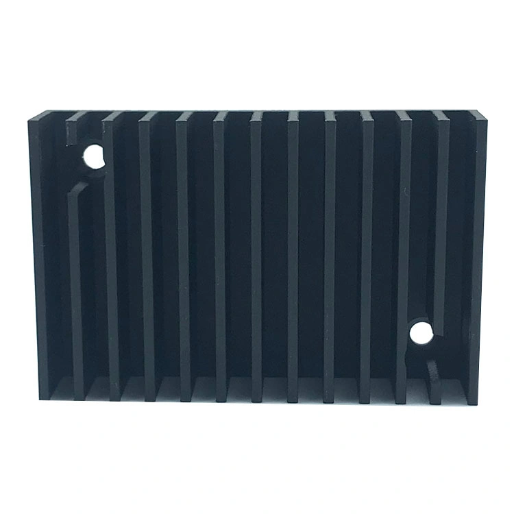 Hot Sale High Density CNC Machining Anodized Sandblasting Black Oxide Aluminum Profile High Tooth Radiator Electronic Appliance CPU Cooling Aluminum Radiator