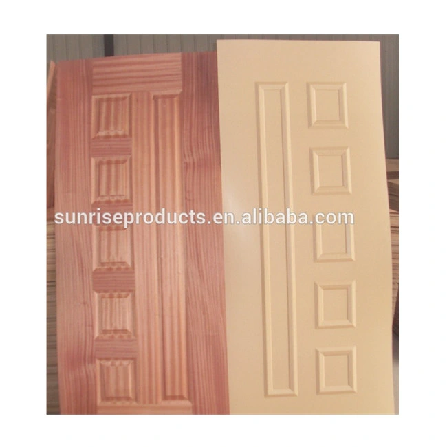 HDF Plywood Moulded Veneer Melamine Door Skin