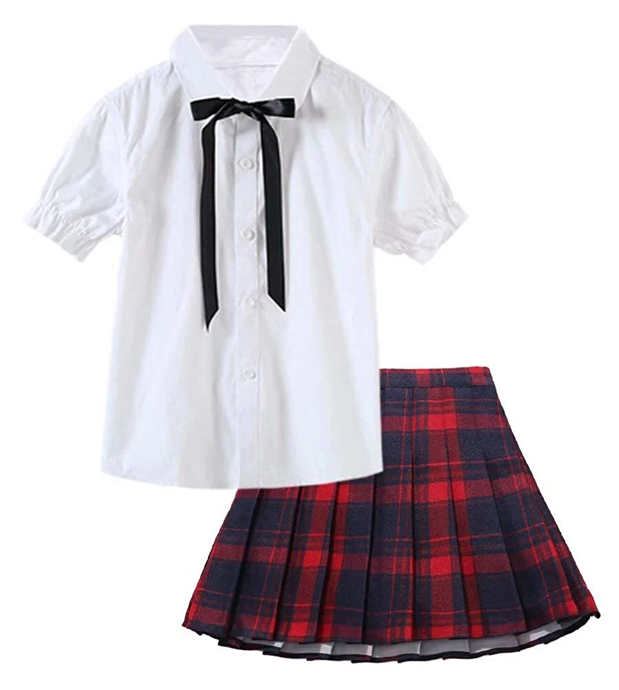 Custom Made Girls School Uniform Plaid Skirts