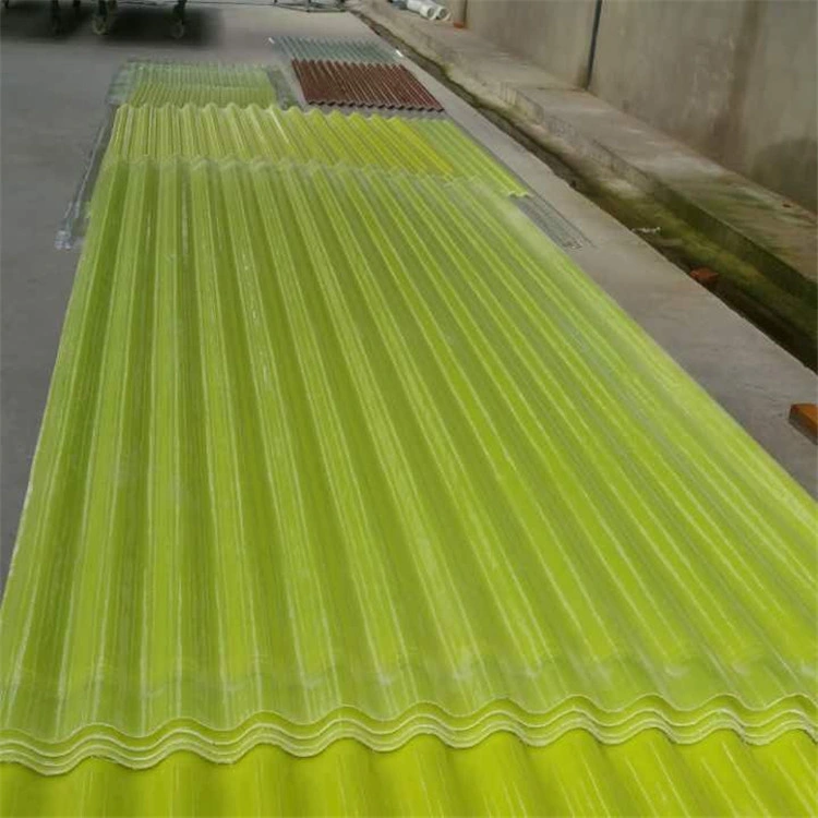 Smooth Yellow Fibreglass Sheet Fiberglass FRP Roof Tile