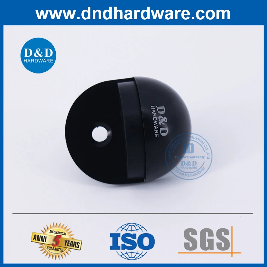 SS304 Matt Black Door Stopper Fittings for Metal Door