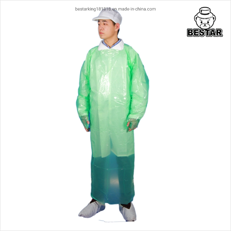 AAMI PB70 Disposable Protecive CPE Gown Waterproof CPE Gown