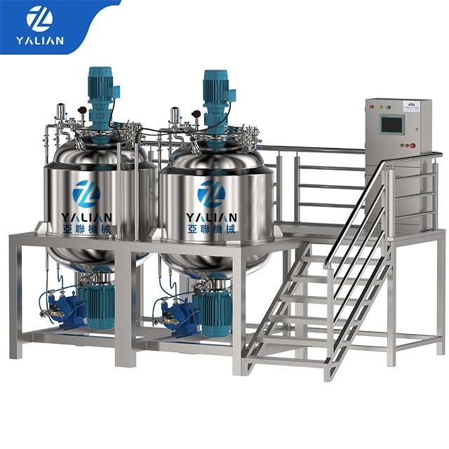 Stainless Steel Mixing Tank with Agitator Homogenizing Blending Tank for Cosmetic