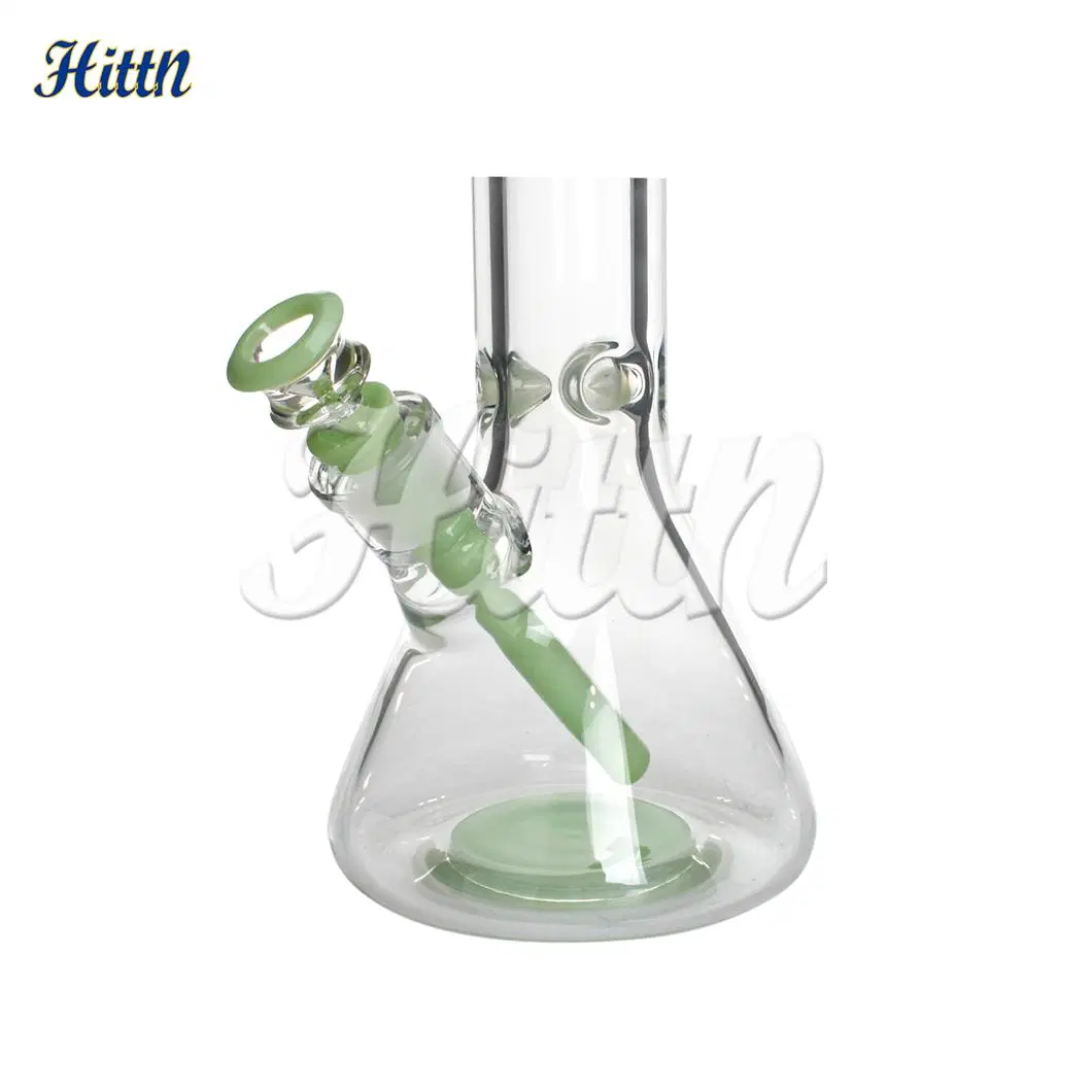 Hittn 13.5 polegadas leite Verde base copo 9 mm borossilicato Pyrex Conjunto de vidro para fumantes Hookah Shisha tubo de água de vidro