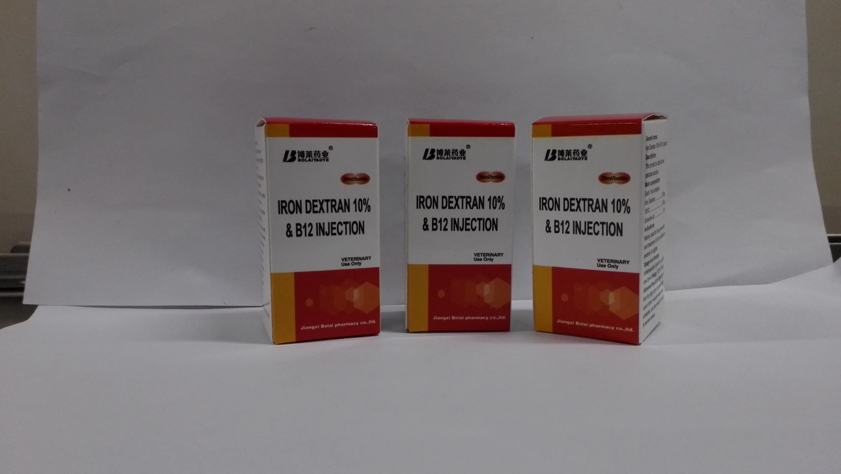 10% Iron Dextran Injection +Vb12 Veterinary Drug 100ml