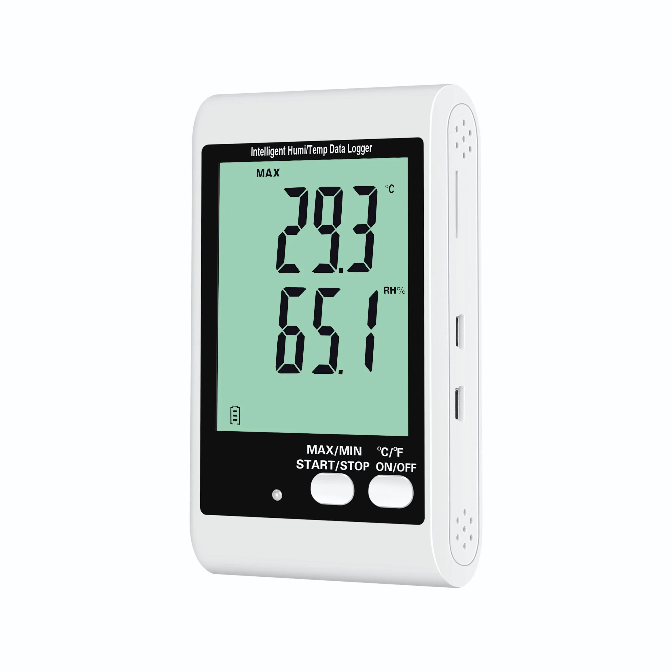 Dwl-20 Sound and Light Alarm Big Screen Temperature Air Humidity Data Logger