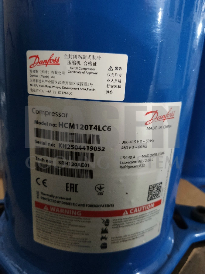 10HP Water Chiller Compressor Danfoss Brand