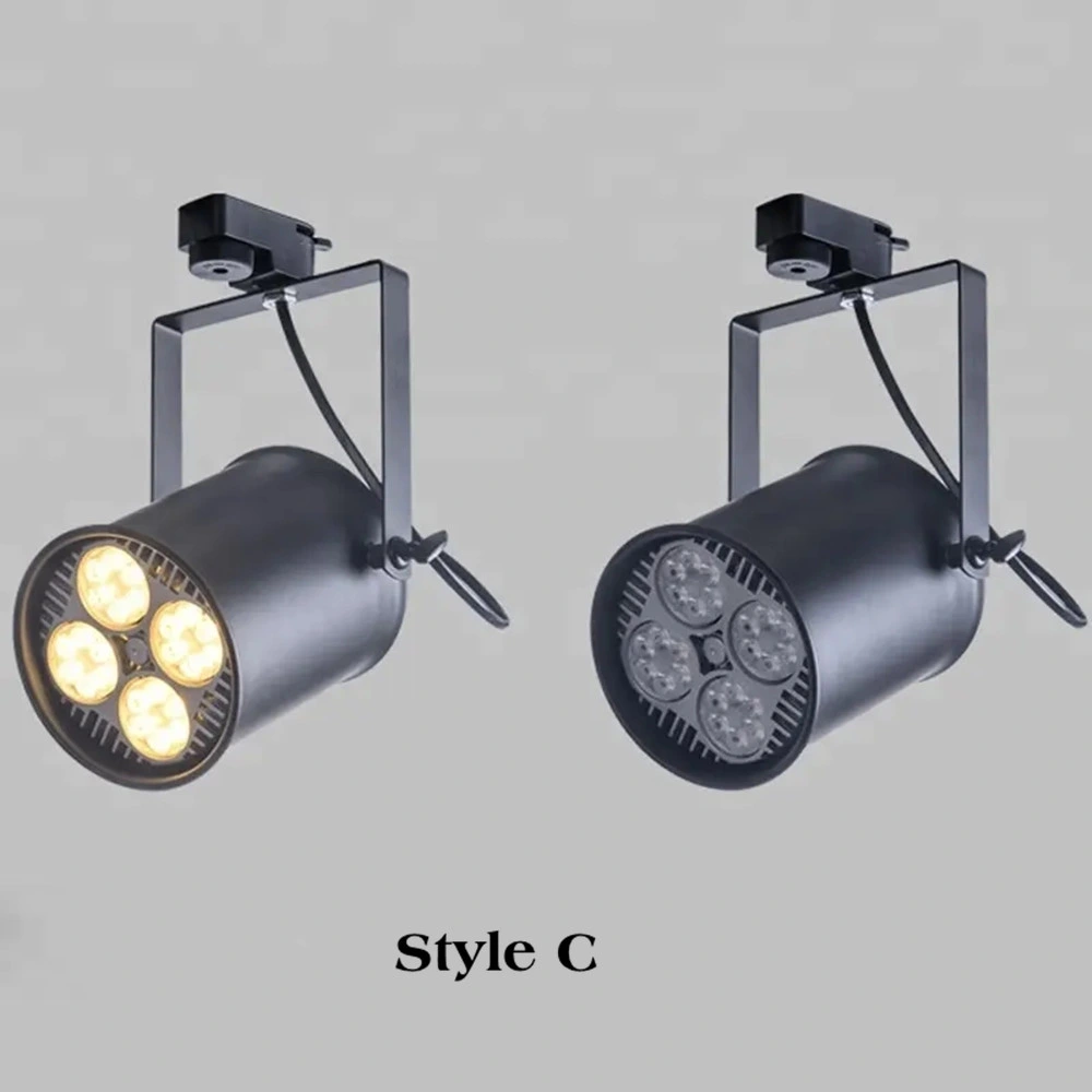 Vintage Black Loft Track Lamp Shops Bars Dekorative E27 Spotlights Industrielle Retro LED-Deckenleuchte