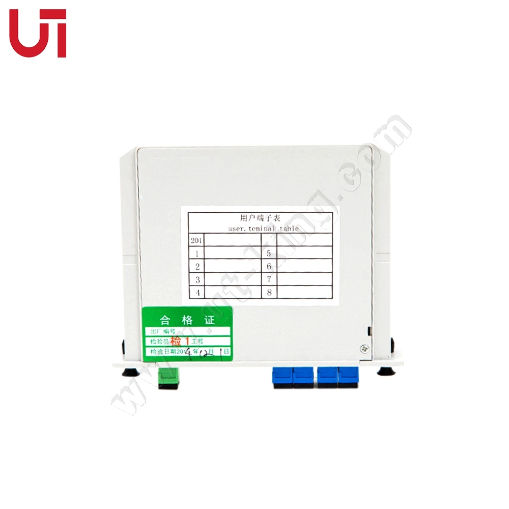 Ut-King Good Quality FTTH 1X4 1X8 1X32 1X64 Sc APC Sc Upc Fiber Optic PLC Splitter Cassette PLC Box Splitter