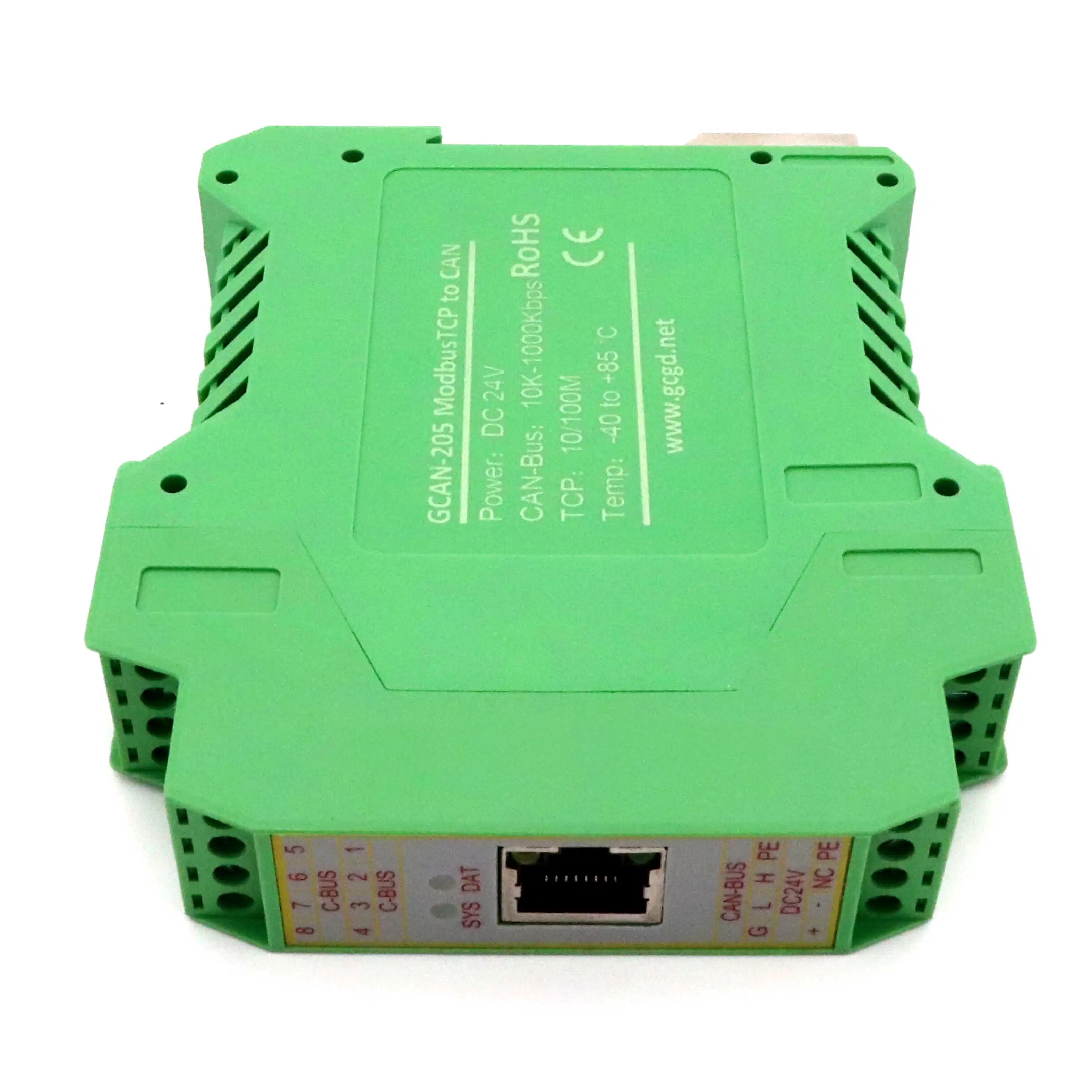 Gcan-205 Can-Bus and Modbus TCP Data Converter