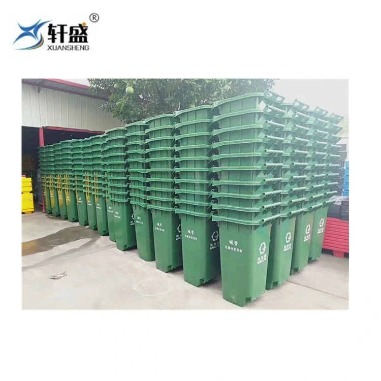 Free Printed Logo 100L, 120L, 240L Eco Friendly Plastic Dustbin, Waste Bin