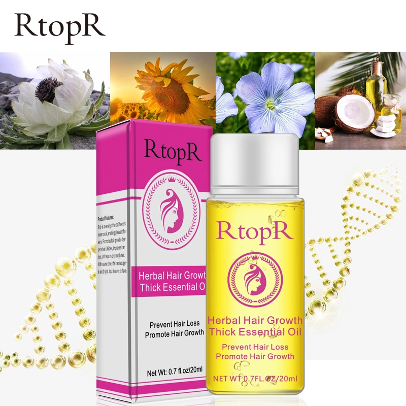 Rtopr Hair Care Natural Organic Hair Loss Treatment Herbal Wild Hair Growth Essential Oil for Women Men