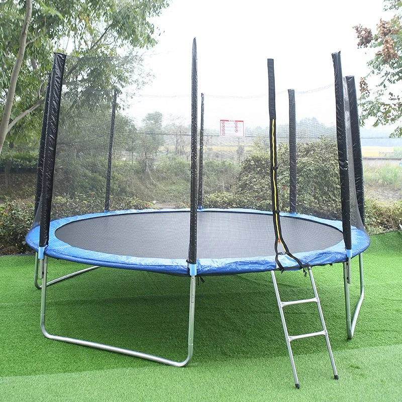 Trampoline 8FT 10FT 12FT 14FT 15FT 16FT Trampoline with Enclosure - Recreational Trampolines with Ladder and Galvanized Anti-Rust Coating