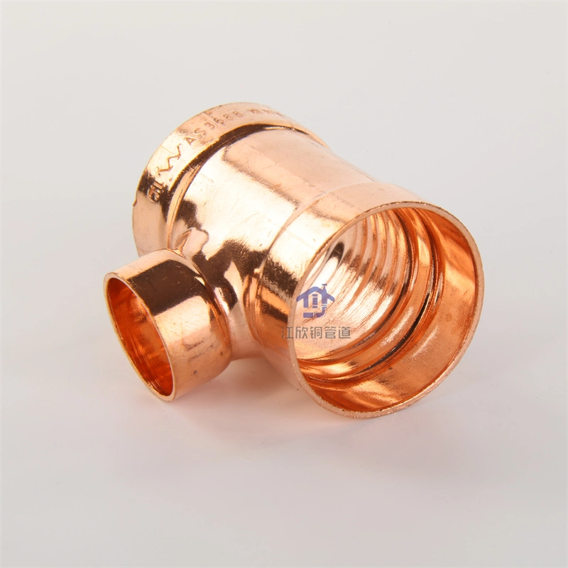 Copper Tee Reducer Connector Water Pipe Fittings