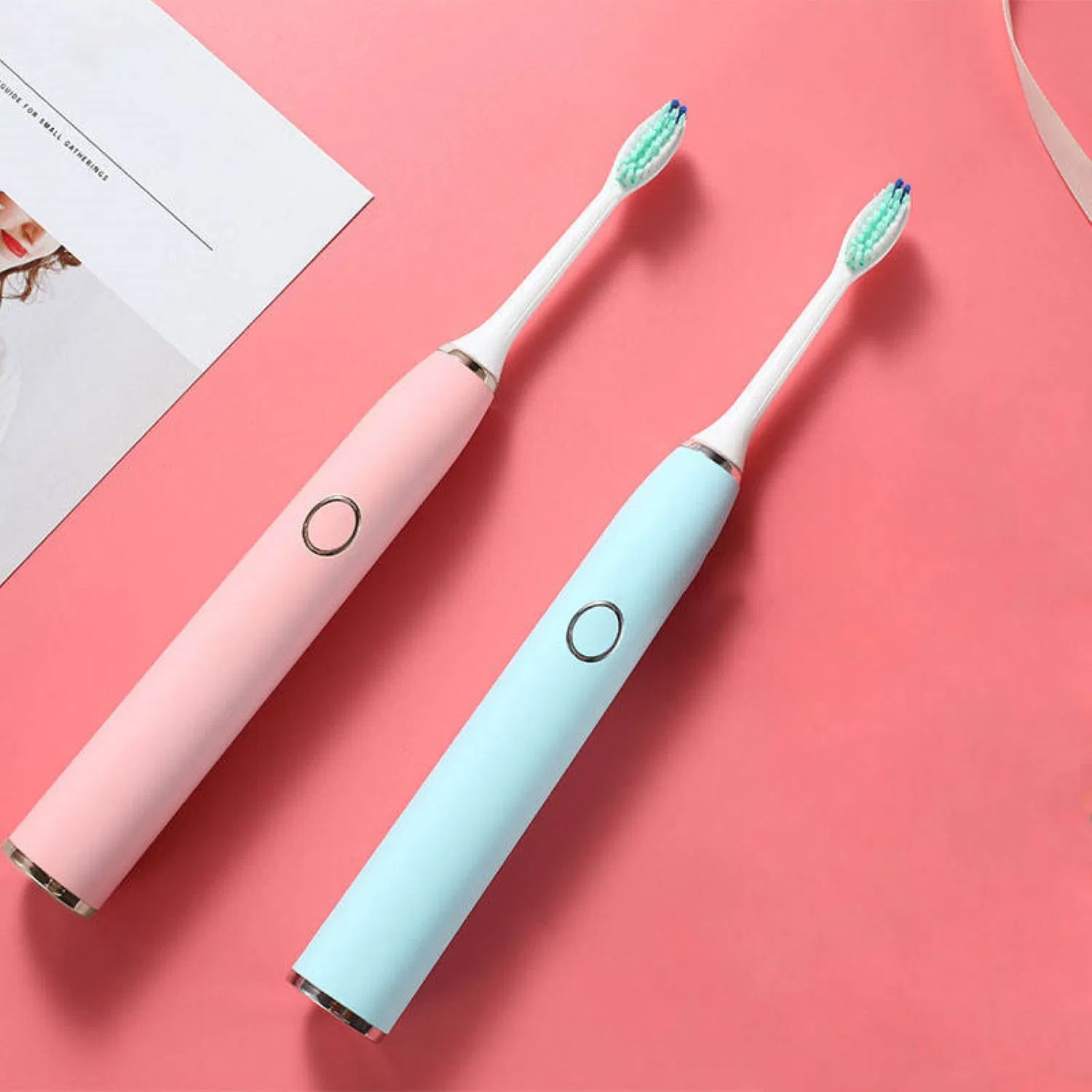 Private Label 6 Modi Deep Cleaning Smart Sonic Elektrische Zahnbürste Für Erwachsene