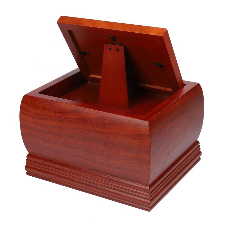 Customized Large Wooden Pet Casket and Urns for Dog Cat Ashes Pet Home / Good Quality / Warm / Loving Home