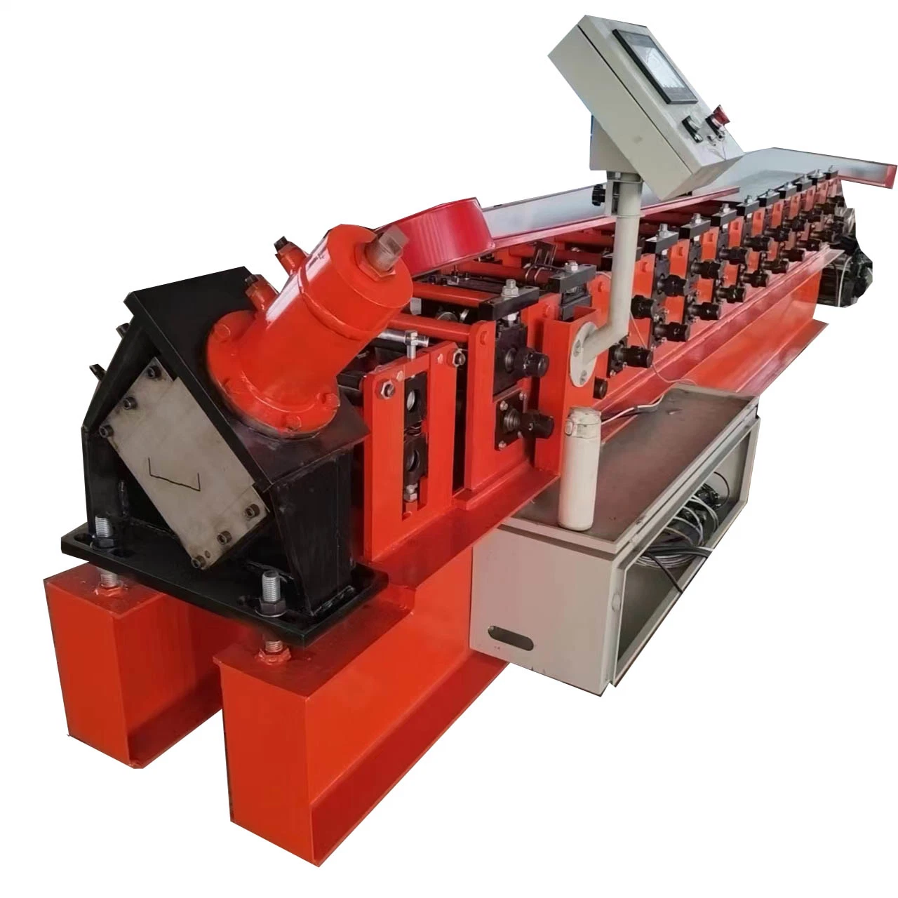 Steel Drywall C U Channel Omega Purlin Profile Roll Forming Machine