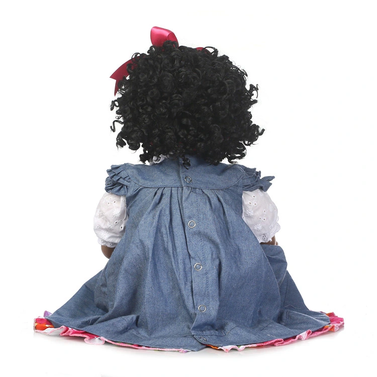 prix d'usine Top ventes Vinyi Reborn poupées en silicone souple de 22 pouces African American Fashion noir Baby Doll pour Fille Doll fabricant de la Chine