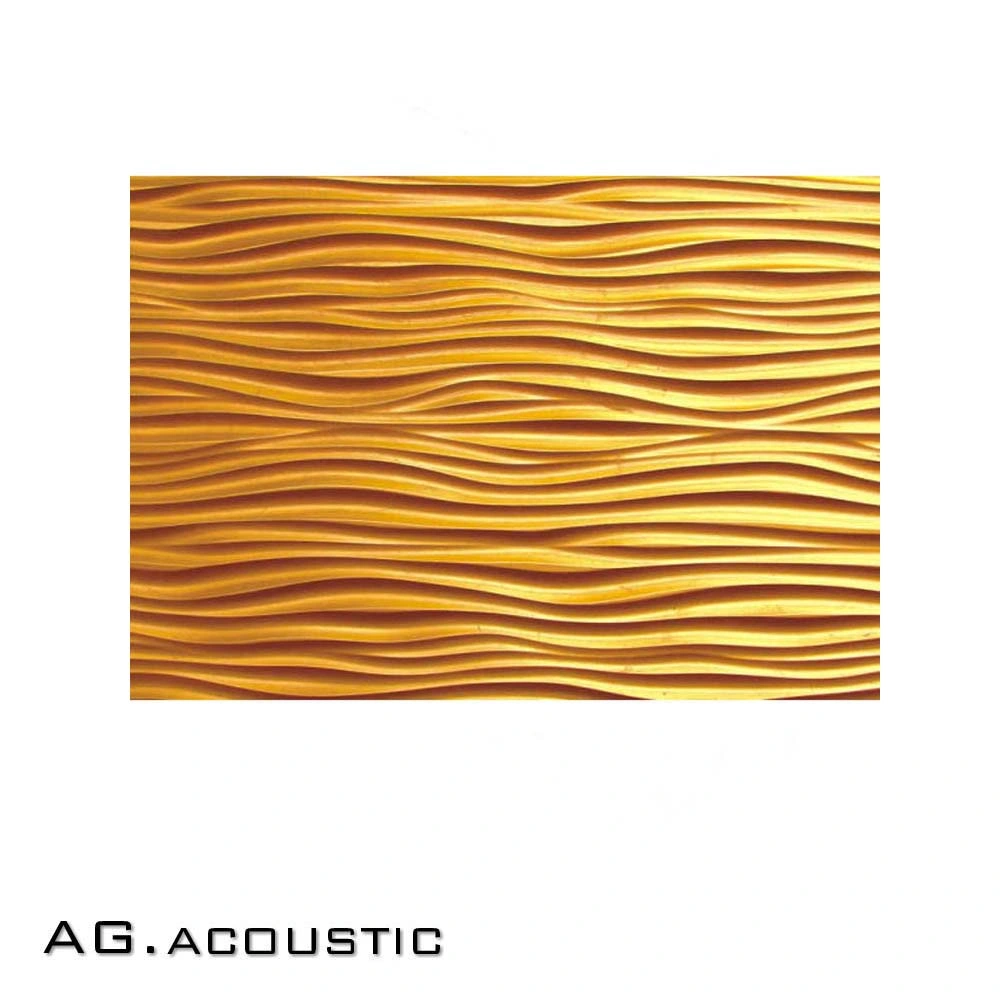 AG. Nouveau pop acoustique mur intérieur Decoration Material 3D onde MDF Panneau mural