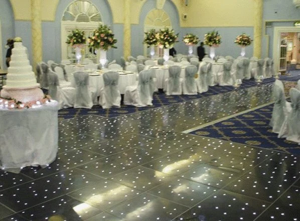 Black White Mixed Color LED Starlit Floor for Wedding