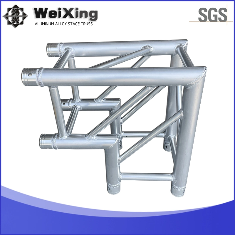 Weixing Aluminum Line Array Sound Project Audio Screw Global Speaker Truss Spigot Global Truss 90 Degree Corner T-Junction Cube Connector 2way 3way 4way