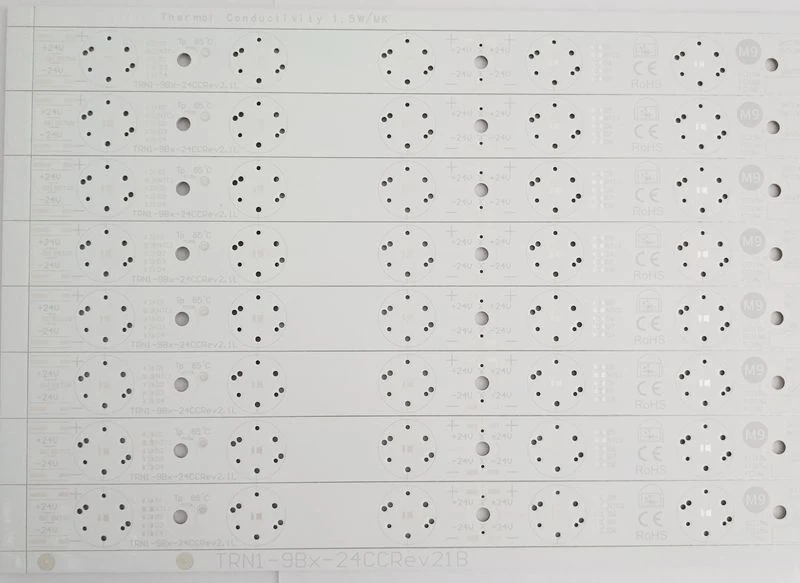 2 capas Alta Gestión térmica conductividad aluminio Metal Core Alu PCB Fabricante de la Junta