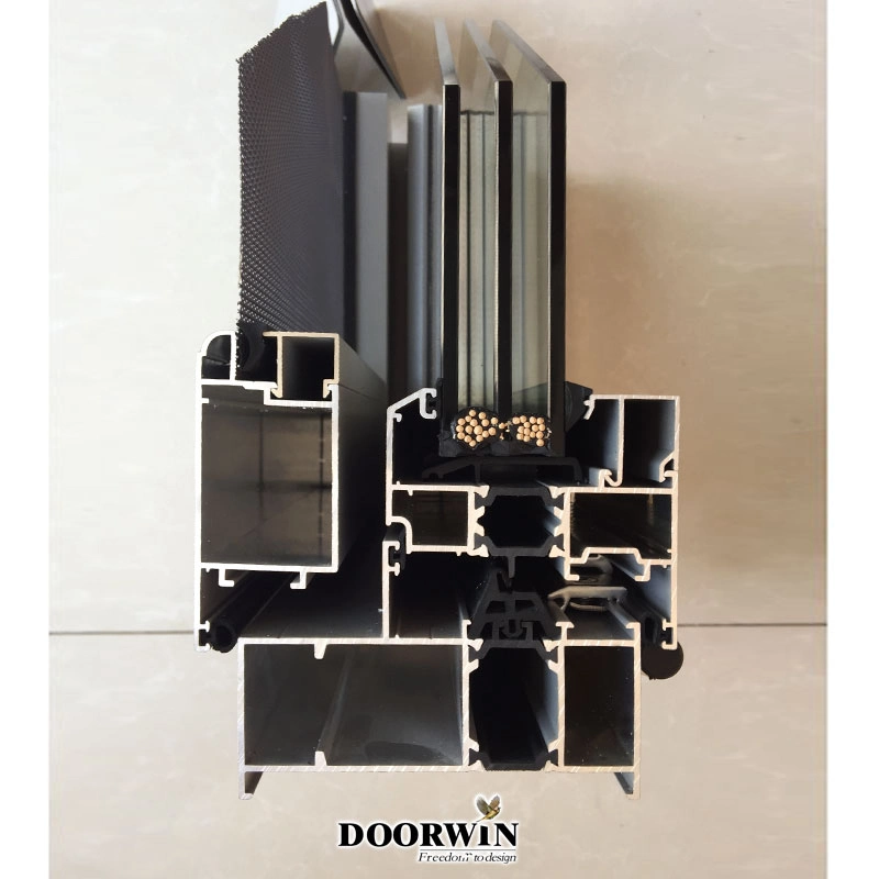 Powder Coated, Anodizing, Eletrophoresis Heat Insulation Casement Tilt Turn Window