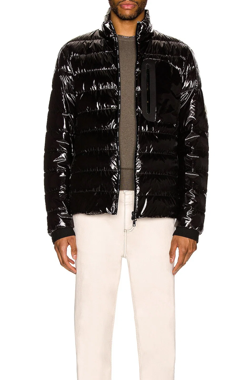 Custom Winter Men&prime; S Warm Windproof Jacket Coat New Design Black Down Puffer Jacket for Men