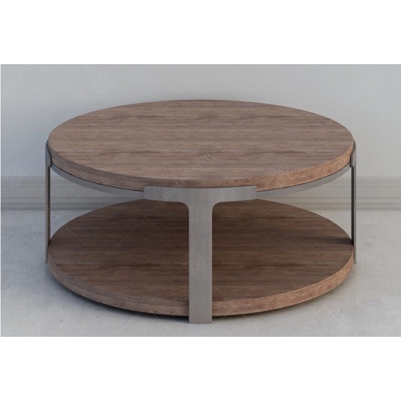 Foshan Manufacturer Wooden Hotel Coffee Table for Lobby Living Room