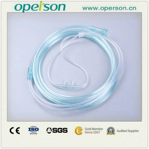CE approuvé canule nasale PVC médical de l'oxygène