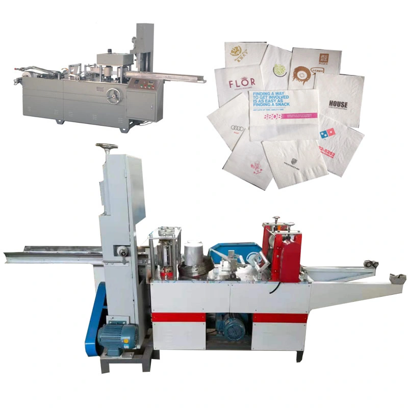 Machine de fabrication de serviettes en papier pliées en L pour distributeur de serviettes de table, machine de pliage et de gaufrage de serviettes pour restaurant.