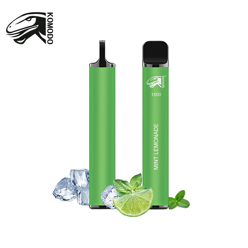 2022 papel descartável Komodo Friit Flavour Vape Pen 1500 Puffs Electronic Cigarro