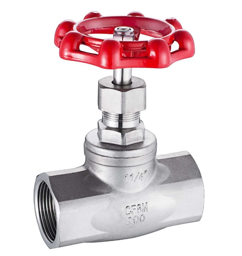 En acier inoxydable moulé SS201, SS304, Matériau SS316 Globe Valve, 200psi, moulage de précision, de haute qualité et de type B, de type S FF/mm/BSPT Screwded TNP/bsp/DIN 299