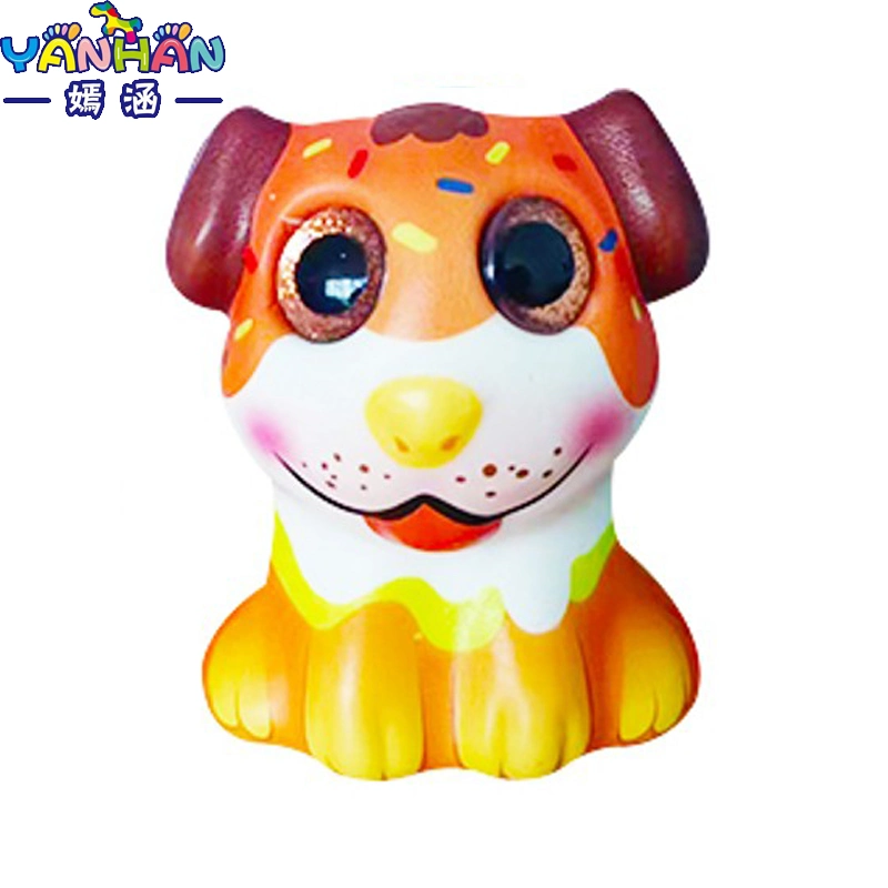 Cartoon PU Big Eyes Cute Pet Dazzle Color Decompression Toys