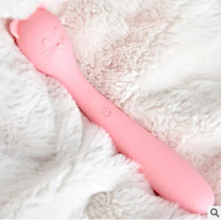 Kitten Style para mujer portátil cuerpo entero impermeable Sexo de silicona AV Palo masajeador Vibrador Sexo Juguete