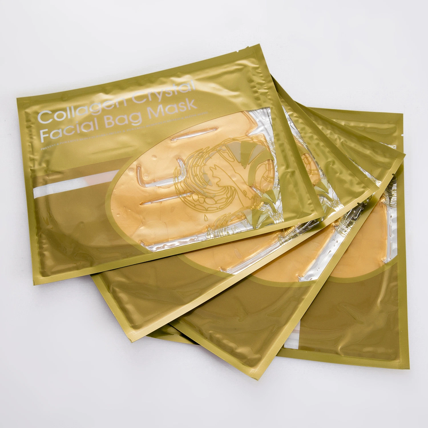 Mayorista/Proveedor personalizados Anti Envejecimiento Oro 24K orgánica hidratante Mascarilla facial de colágeno