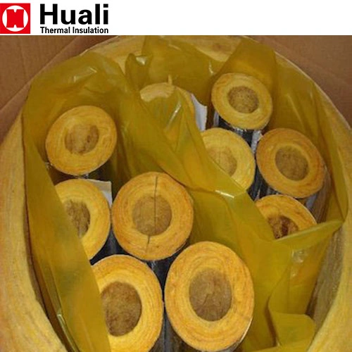 Steam Mineral Fiber Foil Faced Insulation Glass Wool Reinforced Pipe