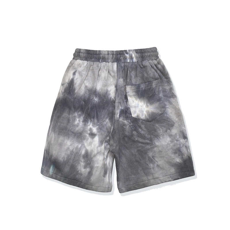 Custom Cotton Shorts French Terry Tie Dye Sweat Shorts for Men