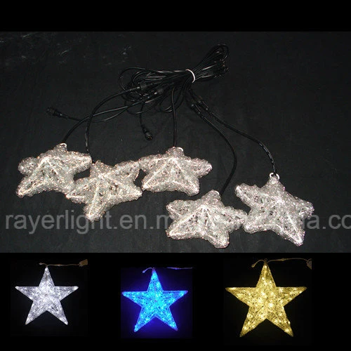 LED Party Garden Wedding Home Decoration Hanging Holiday Decoration LED Stars Motif Lights