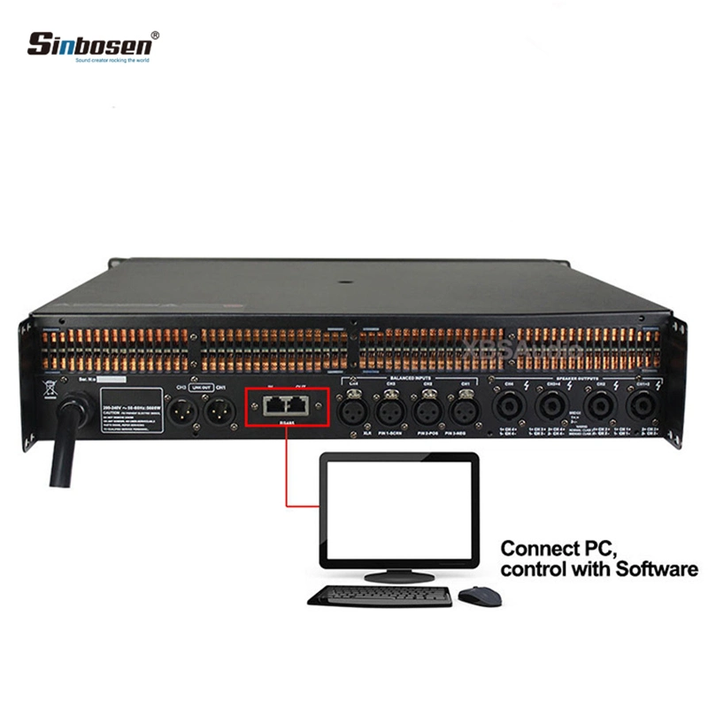 Sinbosen Berufskanal DJ-Verstärker Audio-DSP der verstärker-Tonanlage-DSP10000q 4