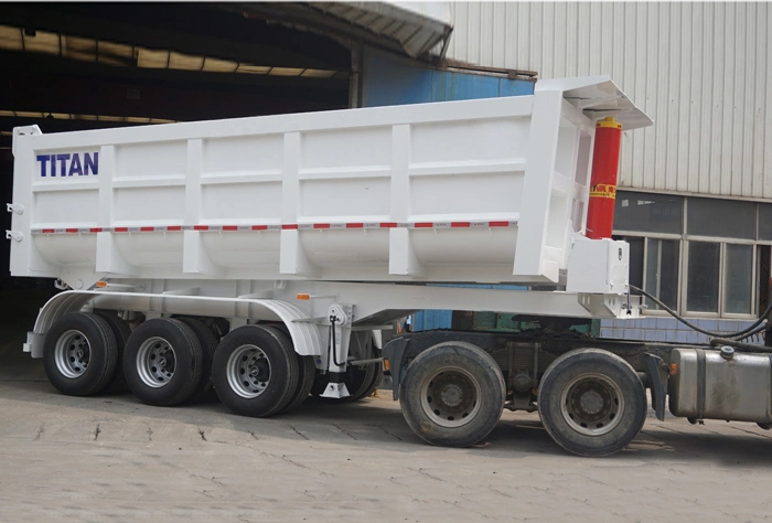 40 Ton Dumper Heavy Truck Trailer Rear U Shape Tipper Dump Tipping Truck Semi Trailer with Tri Axles