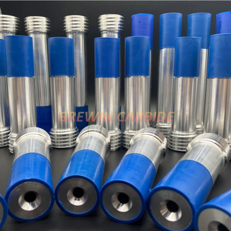 Gw Carbide - Tungsten Carbide Venturi Boron Carbide Blast Nozzle with Blue Rubber Sleeve for Spraying and Sandblasting
