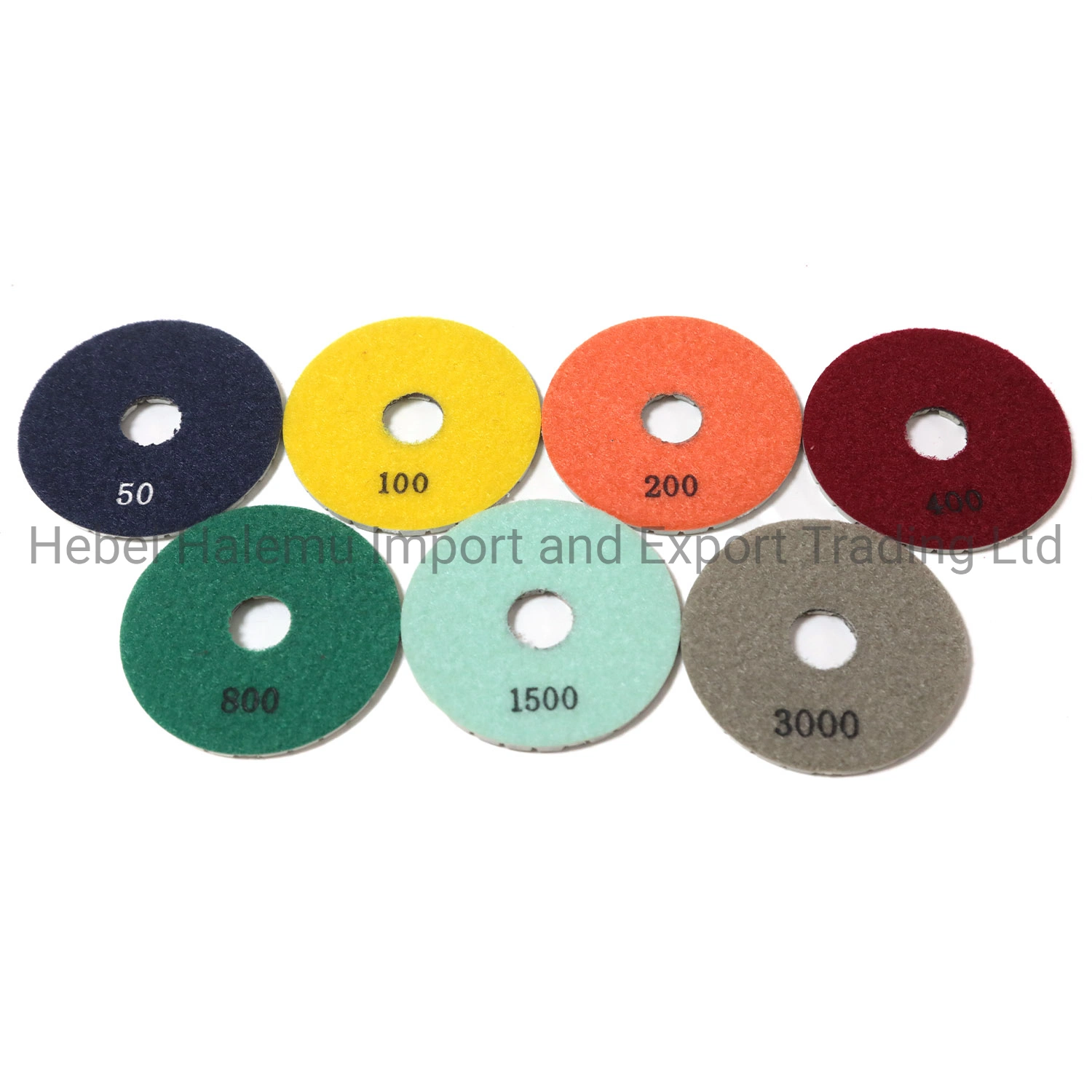 4" Cobre Bonded Diamond Polishing Pad para concreto granito mármol 7 pasos