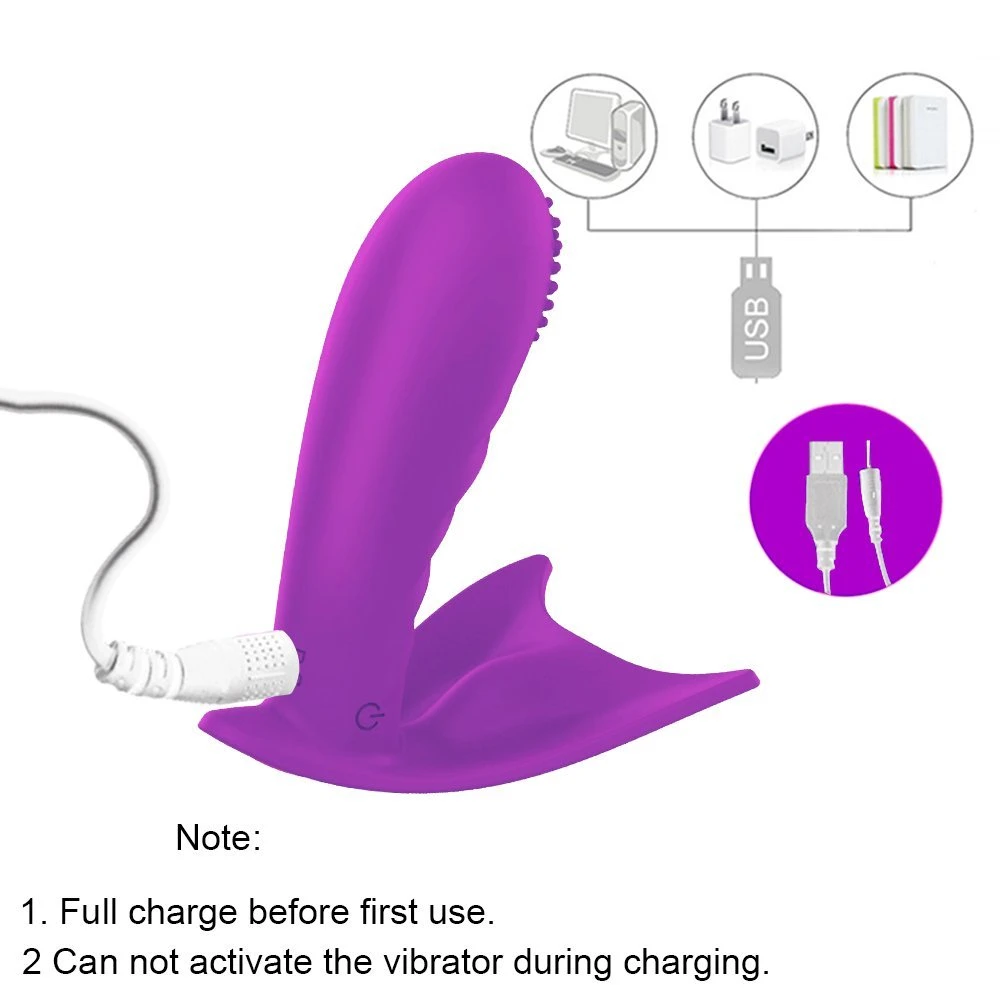 Silicona 7 Frecuencia de Control Remoto Inalámbrico Butterfly Masaje Masturbator portátil femenino adulto Los productos OEM