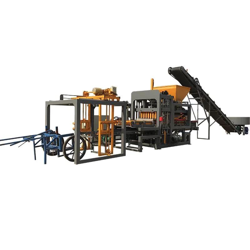 Qt 4-18 Automatic Building Construction Machinery Concrete Cement Hollow Block Making Machine