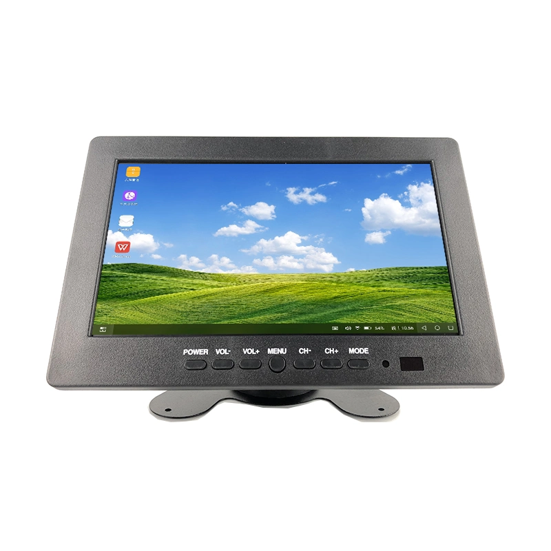 Monitor LCD TFT panorâmico CCTV de 7 polegadas com ecrã AV para automóvel ENTRADA VGA HDMI BNC