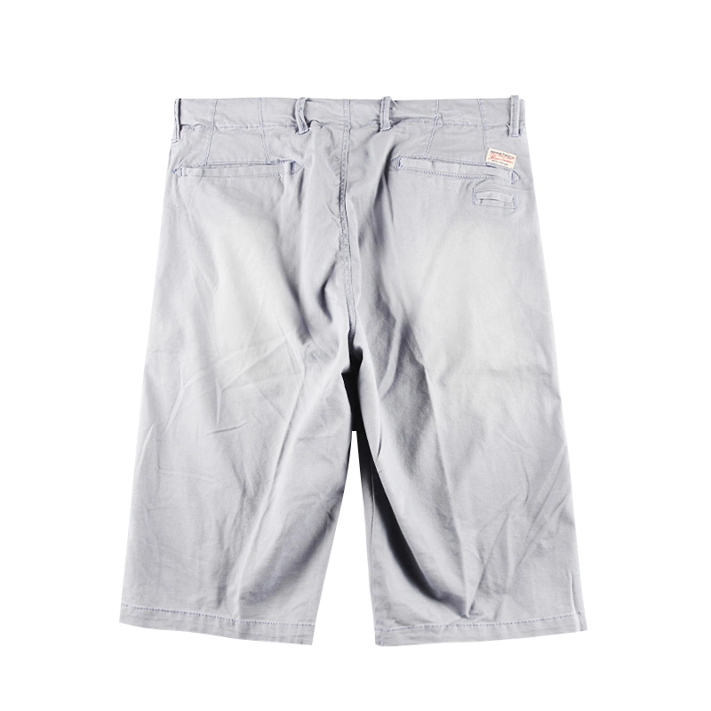 Men&prime; S Garments Dye Denim Chino Shorts