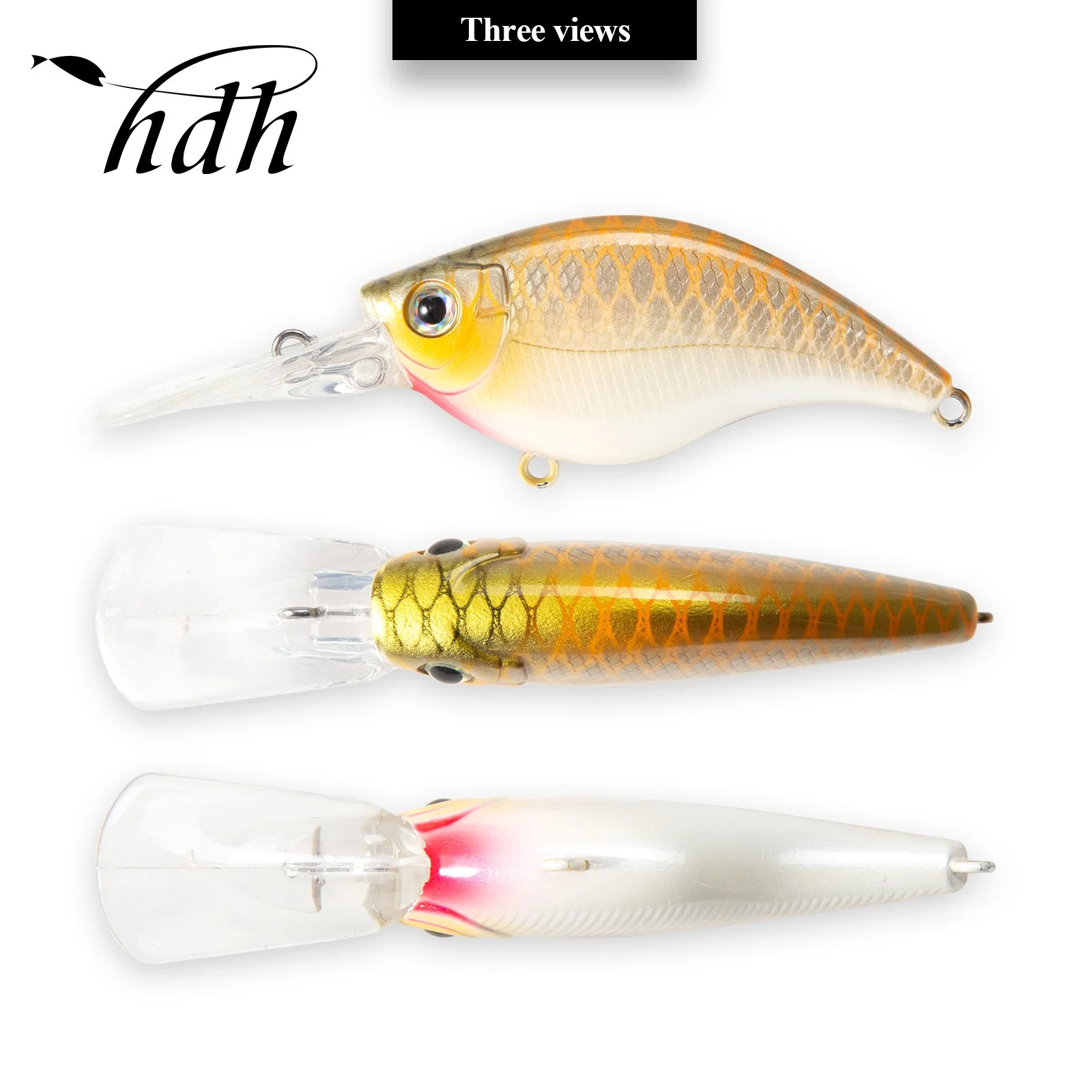 Hard Plastic Fishing Lure Minnow Crankbait Bass Fishing Lures Set with PP Box