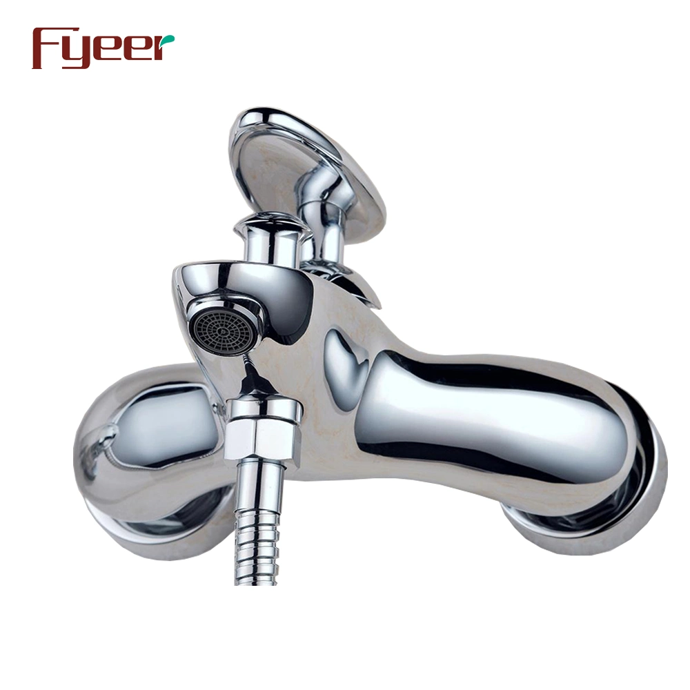 Fyeer Rainfall Bath and Shower Mixer with Handle Shower