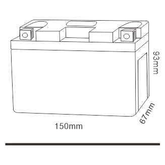 12 V 7 ah DB7B-BS Atv Lead Acid Battery Cheap Ego Battery